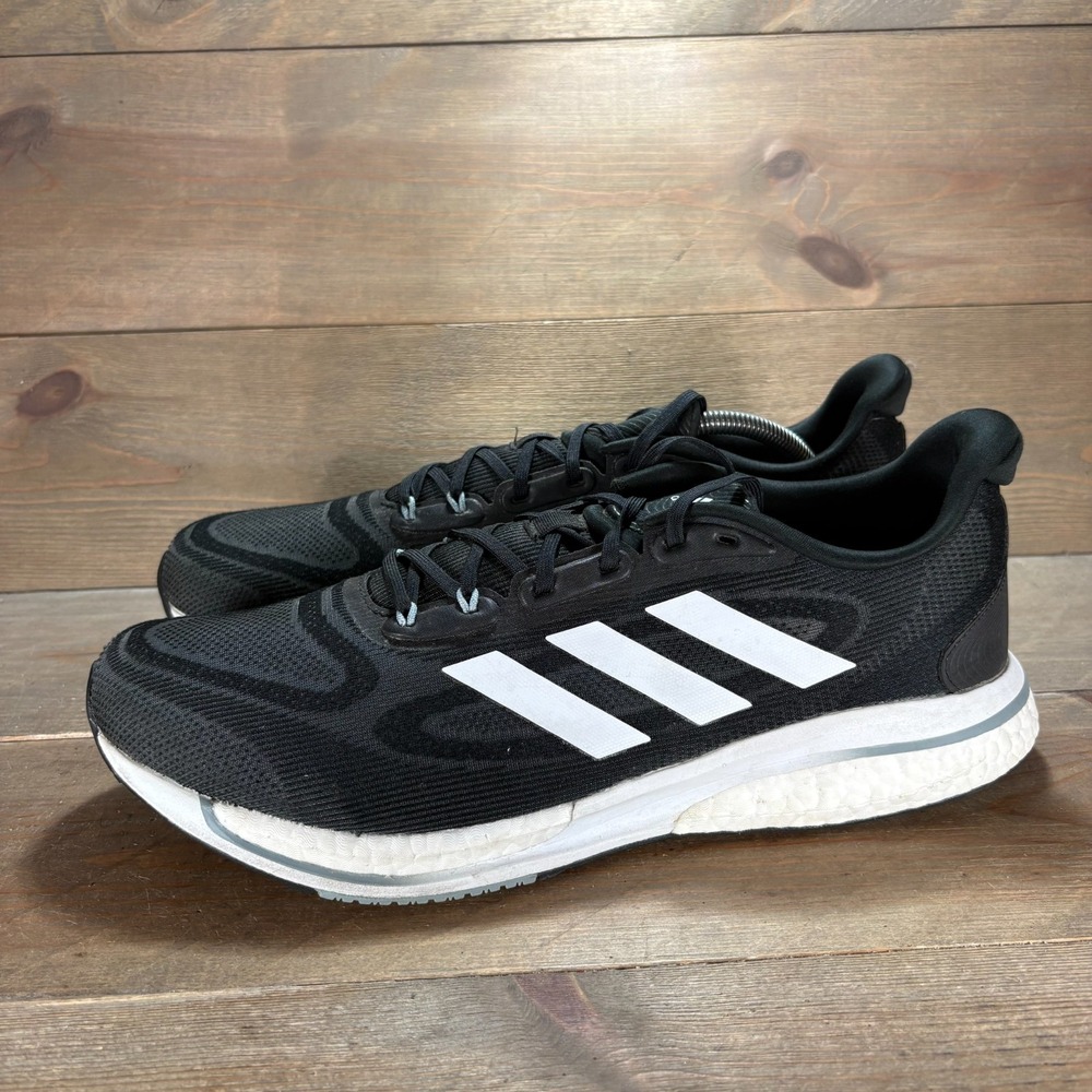 Adidas Supernova Mens size 12 shoes Black Boost Lace Up Running sneakers